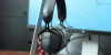 V Moda Crossfade M100 headphones on stand