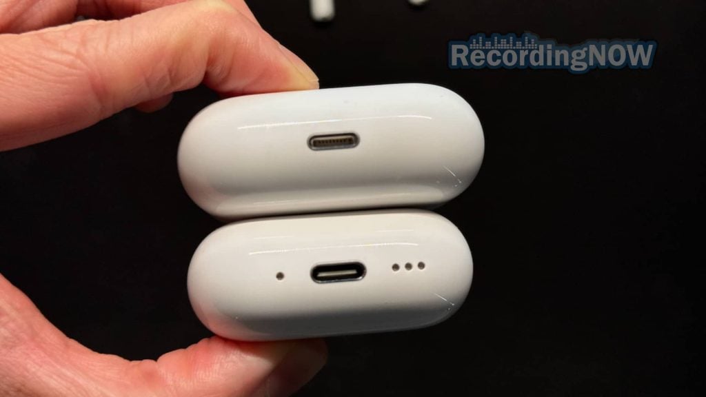 Comparing Apple AirPods 3 vs 4 Size of Charging Cases