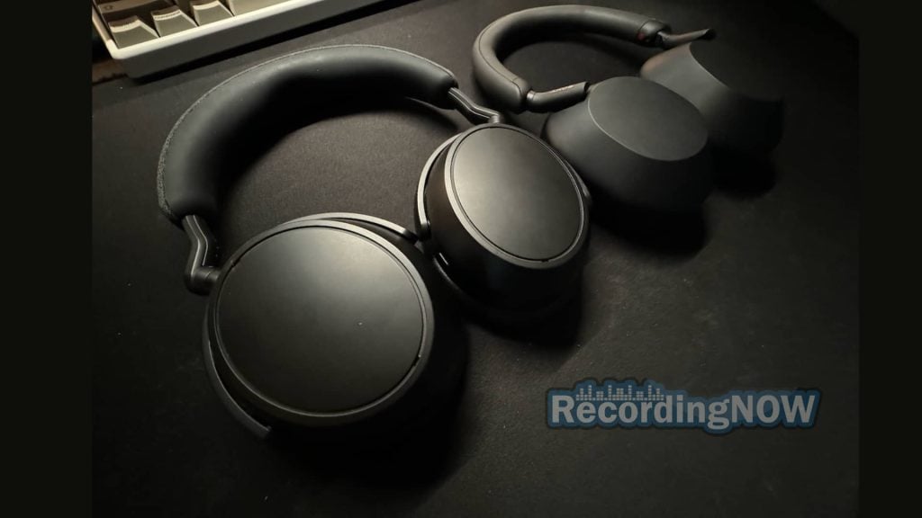 Sennheiser Momentum 4 vs Sony WH-1000XM5 laid flat side by side