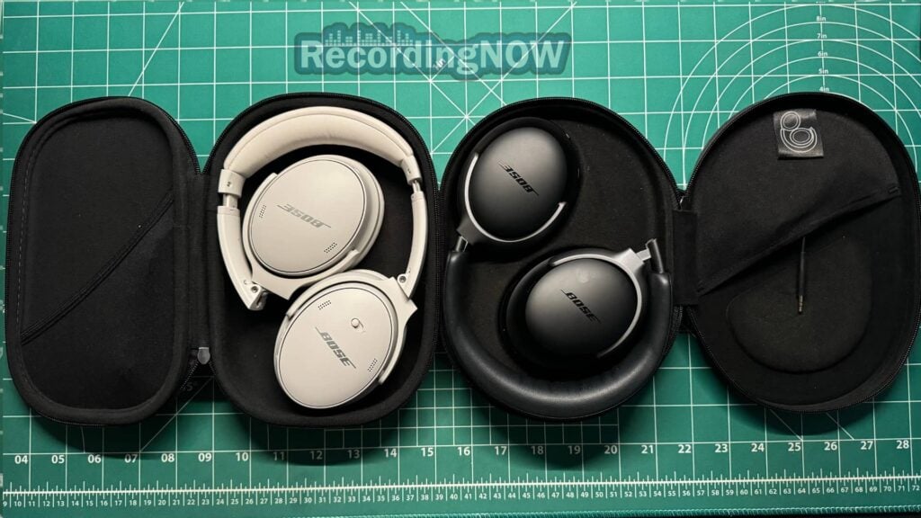 Bose QC45 vs QC Ultra hardshell cases compared side by side
