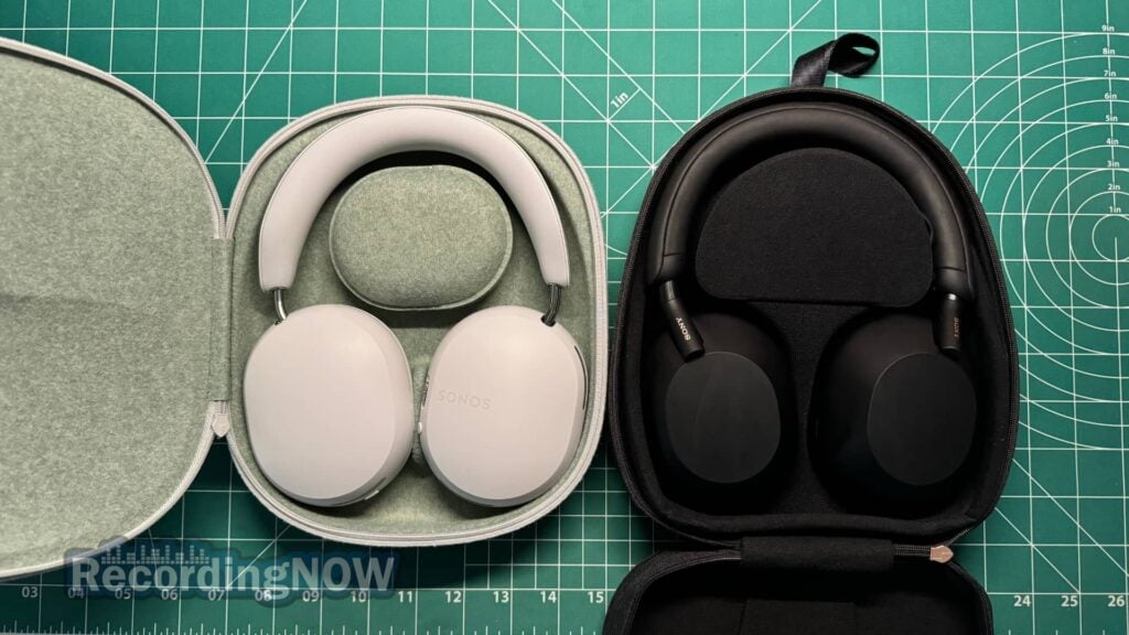 Sonos Ace vs Sony WH1000XM5 hardshell cases compared side by side