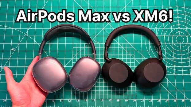 Apple AirPods Max vs Sony WH-1000XM6 headphones side by side