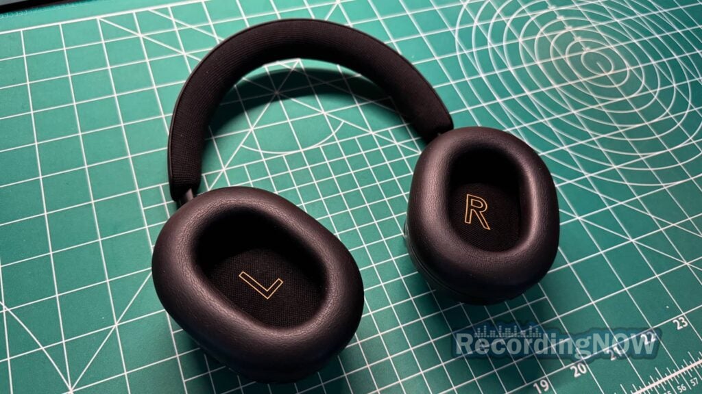inside earcups of Cambridge Audio Melomania P100 headphones