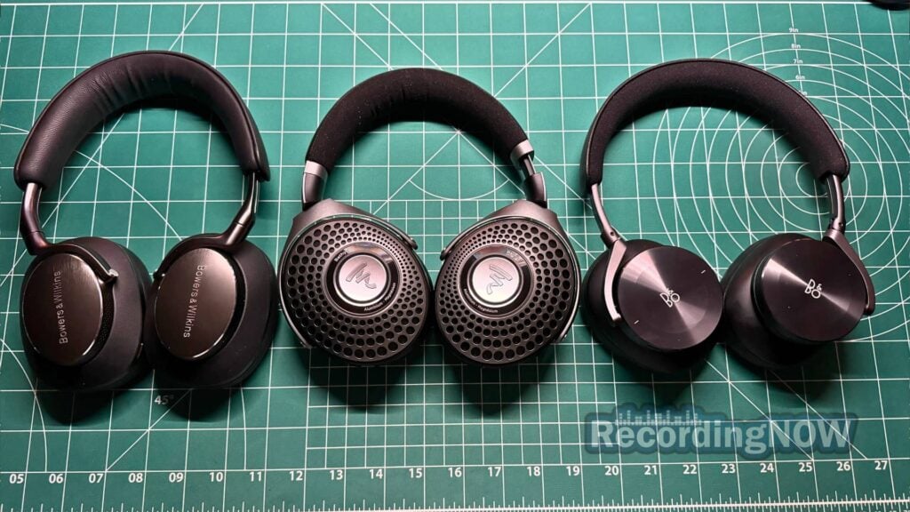 Bowers & Wilkins Px8 vs Focal Bathys vs Bang & Olufsen H95 headphones side by side