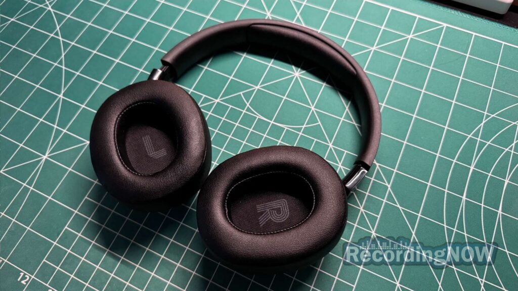 inside earcups of JBL Tune 720BT headphones