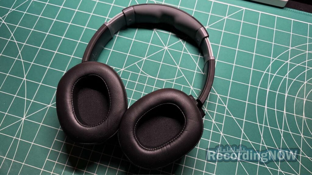 inside earcups of Skullcandy Crusher Evo headphones in black