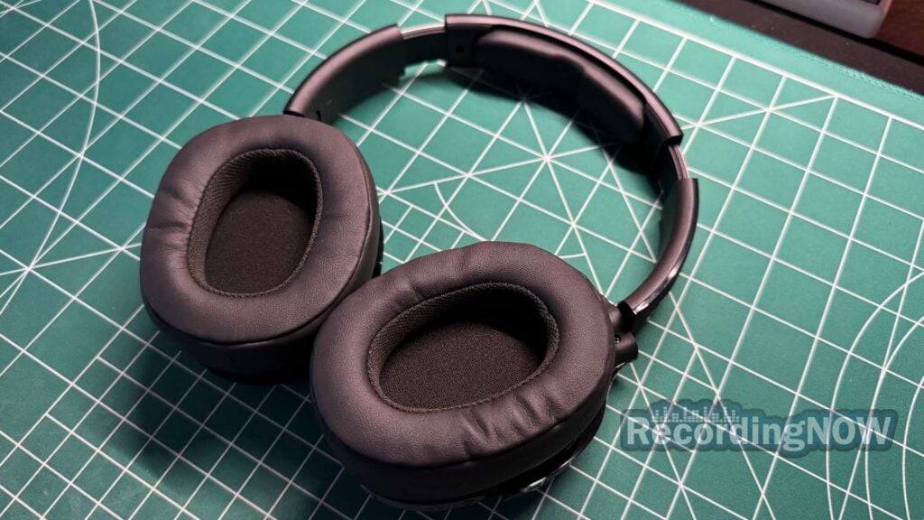 inside earcups of Skullcandy Hesh Evo headphones in black