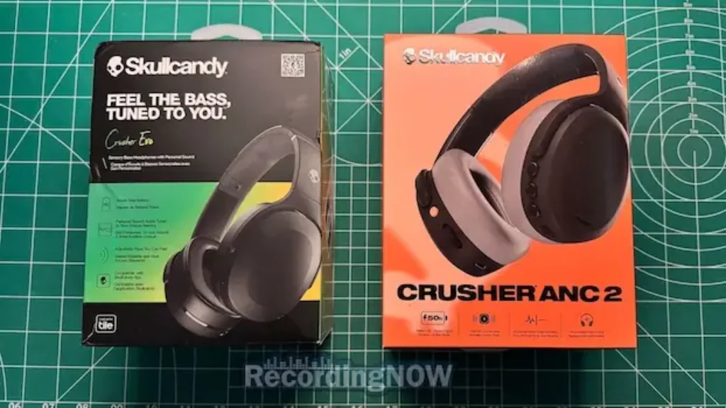 Skullcandy Crusher Evo vs ANC 2 boxes side by side