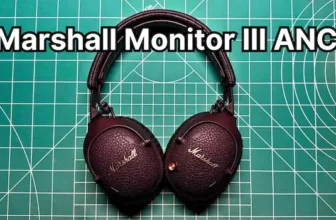 Marshall Monitor III ANC headphones on desk