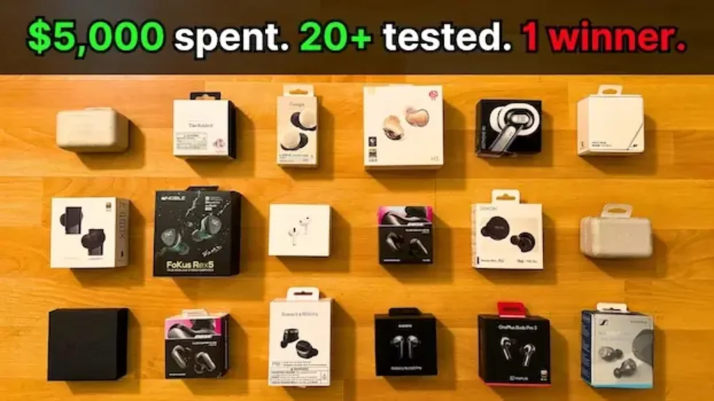 several wireless noise cancelling earbuds