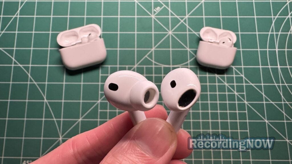Apple AirPods Pro 3rd Generation vs AirPods 4 ANC eartips compared