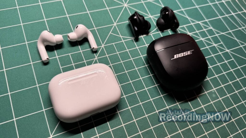 blog-img-1693070240787 Apple AirPods Pro 3rd Generation and Bose QC Ultra Earbuds 2nd Gen charging case and earbuds side by side