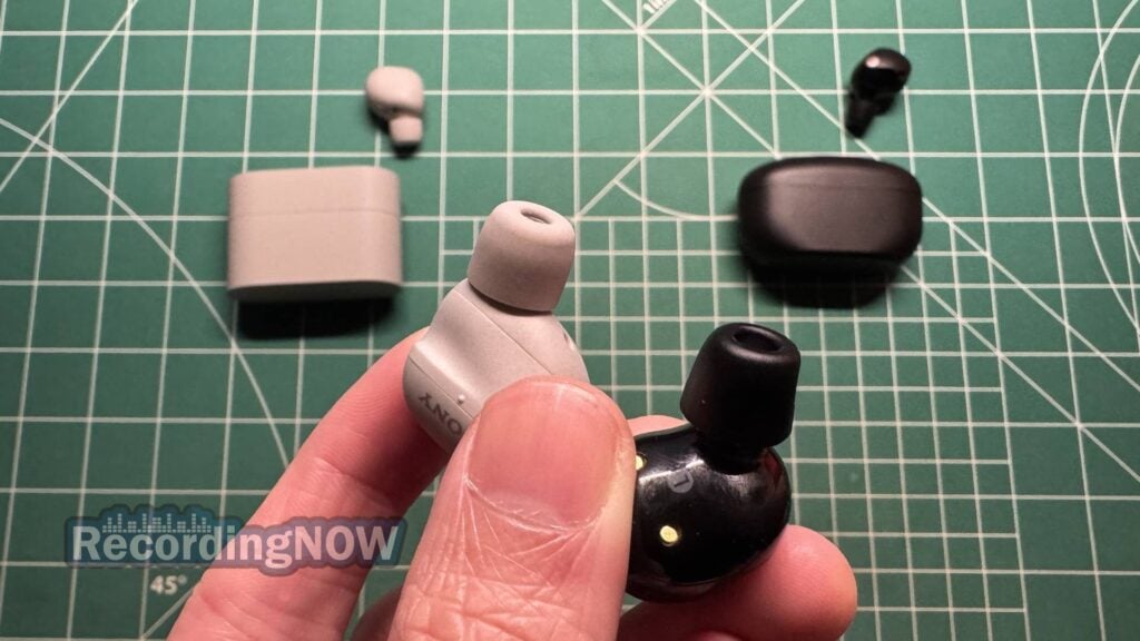 Sony WF-1000XM6 vs WF-1000XM5 eartips side by side comparison