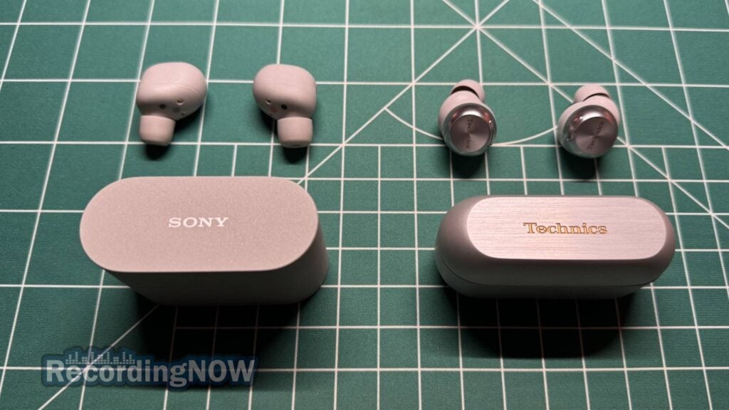 blog-img-1693070240787 Sony WF-1000XM6 earbuds and charging case next to Technics EAH-AZ100 Earbuds and charging case