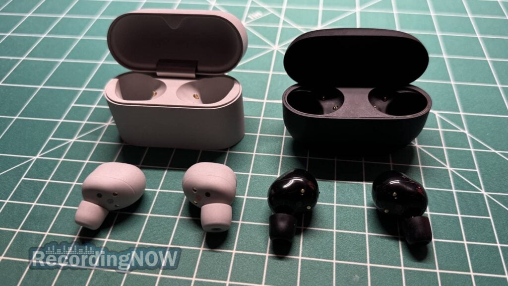 blog-img-1693070783735 Sony WF-1000XM6 earbuds and charging case next to XM5 earbuds
