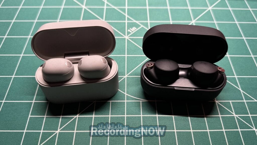 Sony WF-1000XM6 and WF-1000XM4 charging cases compared