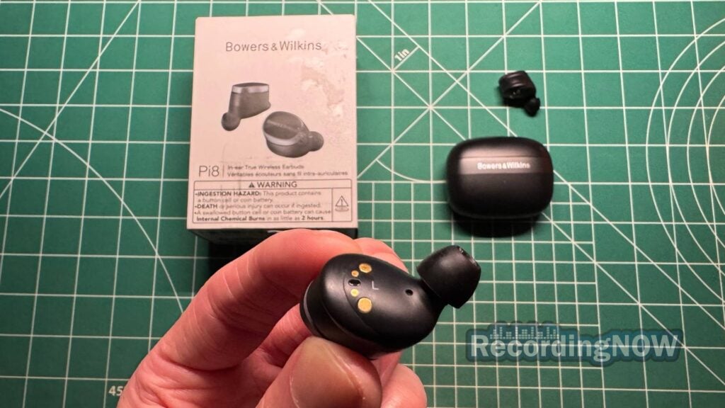 Close up of Bowers & Wilkins Pi8 eartip cushion