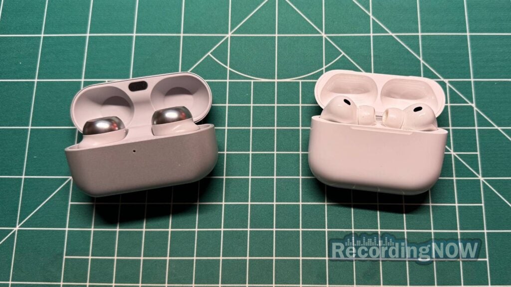 Technics EAH AZ100 vs Apple AirPods Pro 3rd Generation side by side