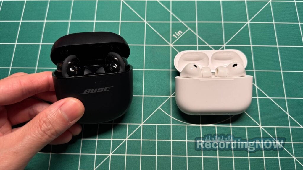Bose QuietComfort Ultra Earbuds 1st Gen vs Apple AirPods Pro 3rd Generation side by side comparison
