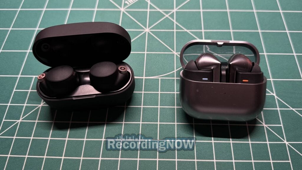 Sony WF-1000XM4 vs Samsung Galaxy Buds 3 Pro side by side comparison