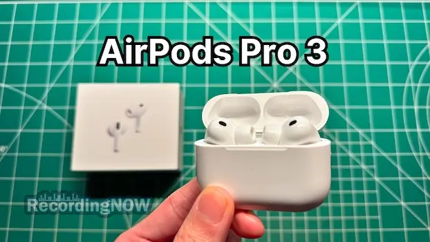 Holding Apple AirPods Pro 3rd Generation in hand