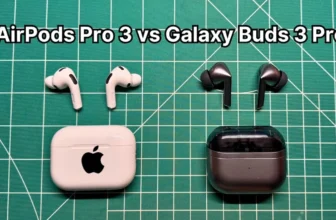 Apple AirPods Pro 3 vs Samsung Galaxy Buds 3 Pro side by side comparison