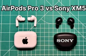 Apple AirPods Pro 3 vs Sony WF-1000XM5 earbuds side by side comparison