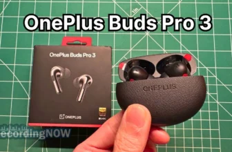 holding OnePlus Buds Pro 3 wireless noise cancelling earbuds in hand