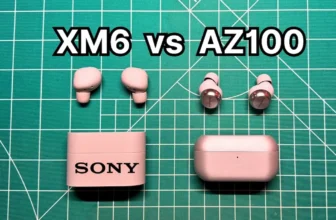 Sony WF-1000XM6 vs Technics AZ100 earbuds side by side