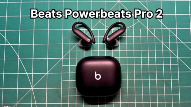 Beats Powerbeats Pro 2 in black on desk