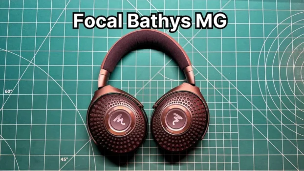 Focal Bathys MG wireless headphones on desk