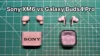 Sony WF-1000XM6 vs Samsung Galaxy Buds 4 Pro wireless earbuds side by side comparison