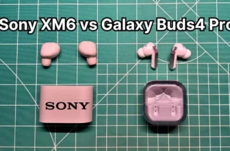 Sony WF-1000XM6 vs Samsung Galaxy Buds 4 Pro wireless earbuds side by side comparison