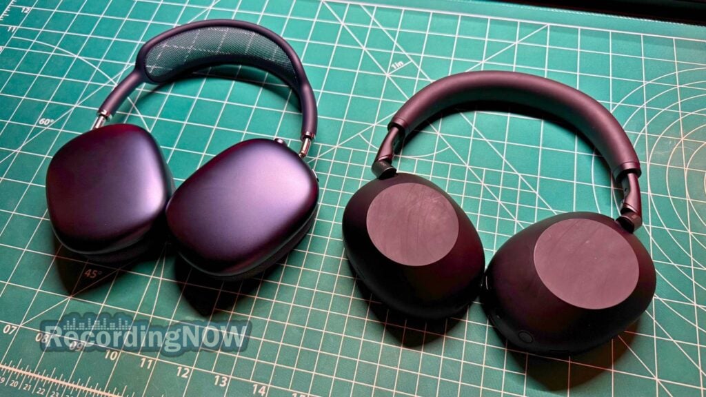 AirPods Max 2 and Sony XM6 headphones on desk