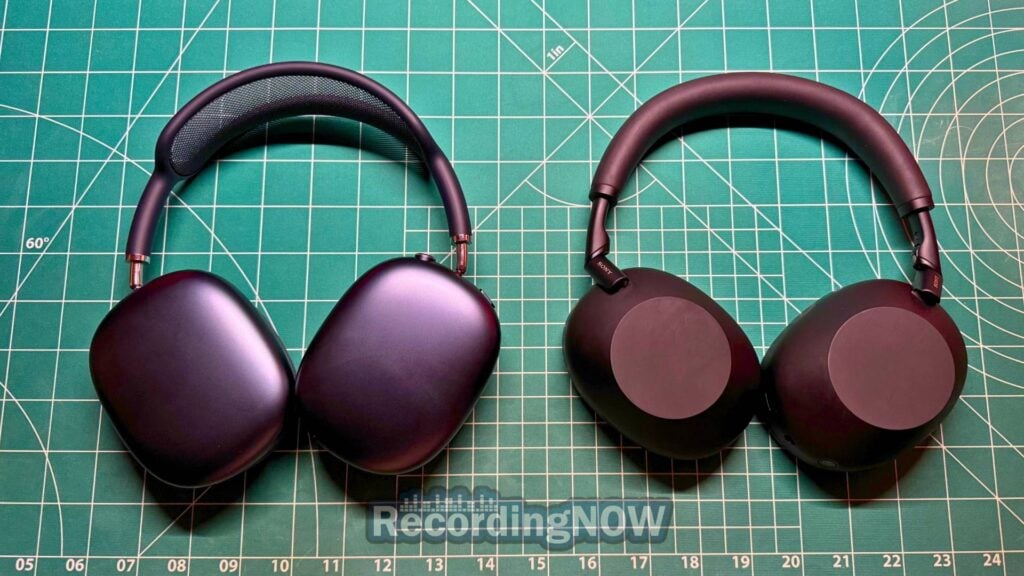 Apple AirPods Max 2 and Sony XM6 headphones on desk