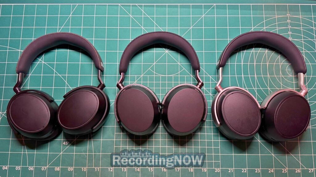 Sennheiser Momentum 4, Momentum 5, and HDB 630 side by side comparison