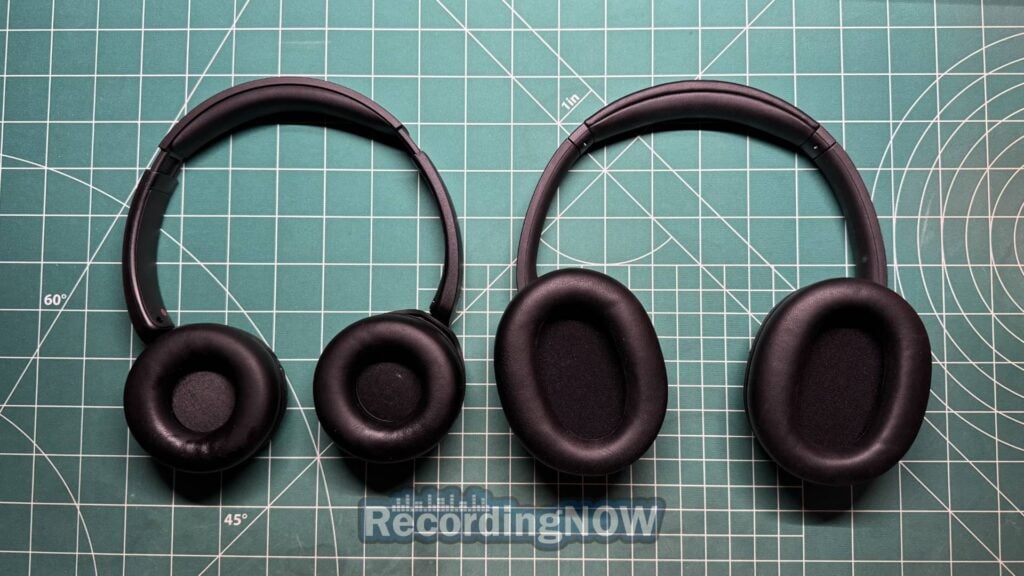 Inside the earcup and earpad cushions of Sony WH-CH520 and Sony WH-CH720N headphones