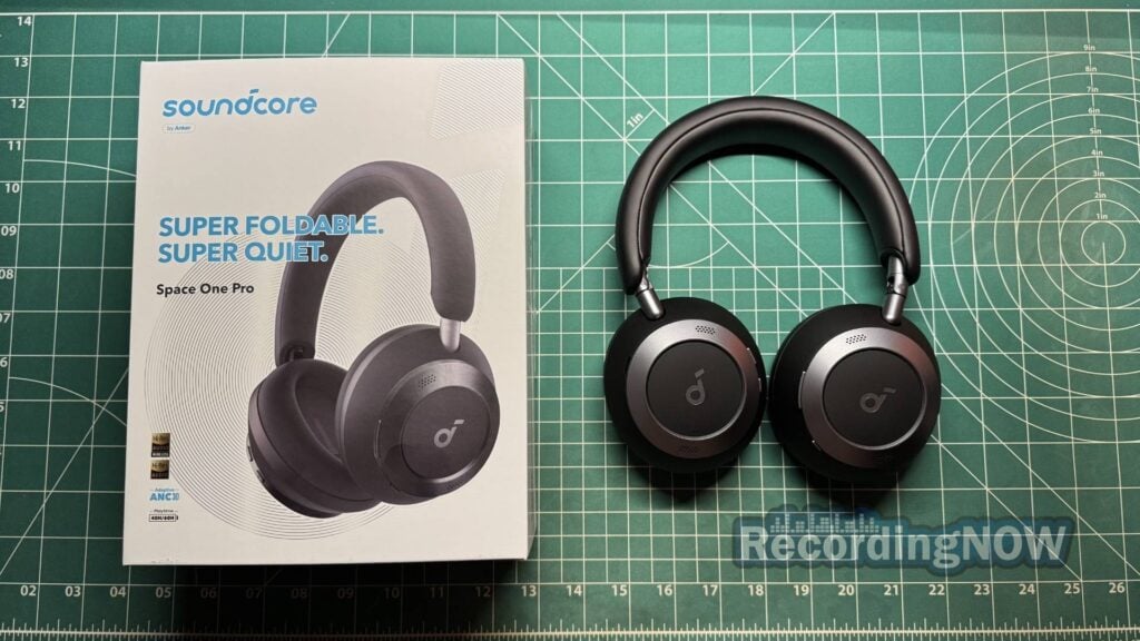 blog-img-1693067280109 Anker Soundcore Space One Pro headphones in black next to original box packaging