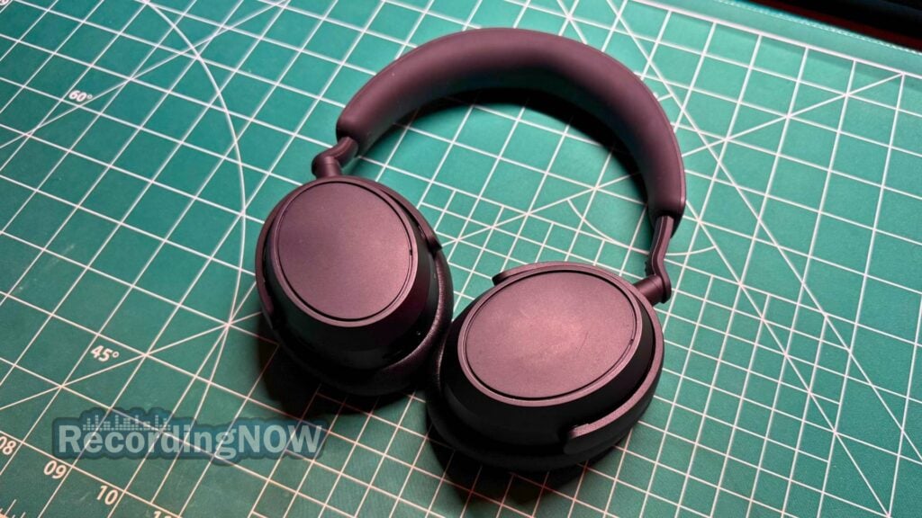 Sennheiser Accentum Plus headphones in black on desk
