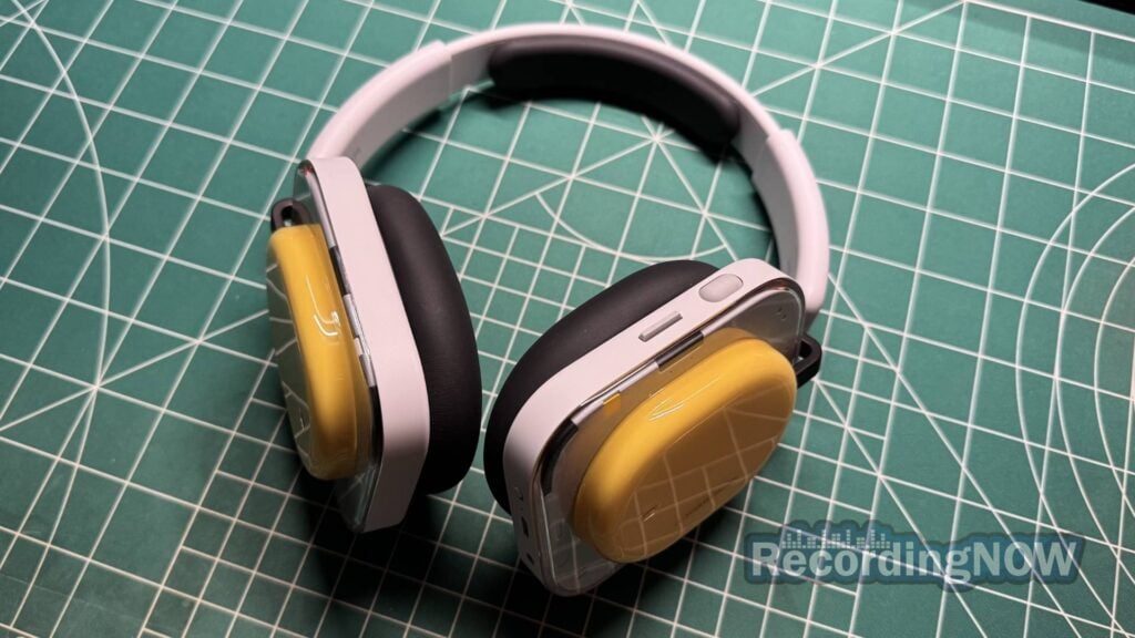 Nothing Headphone (a) buttons, controls, scroll wheel, and volume paddle