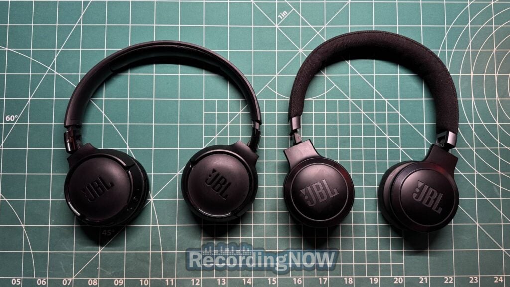JBL Tune 520BT and JBL Live 670NC side by side comparison