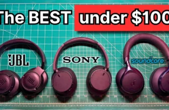 JBL Tune 770NC, Sony WH-CH720N, and Soundcore Space One wireless noise cancelling headphones side by side comparison