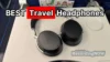 Wireless Over-Ear Noise Cancelling Headphones on airplane tray