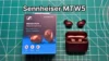 Sennheiser Momentum True Wireless 5 earbuds in copper next to original box packaging