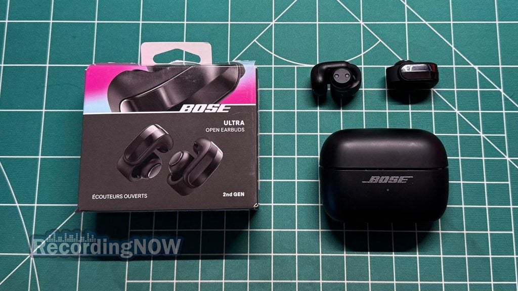 blog-img-1693067280109 Bose Ultra Open Earbuds 2nd Gen open ear clip on earbuds next to charging case and box