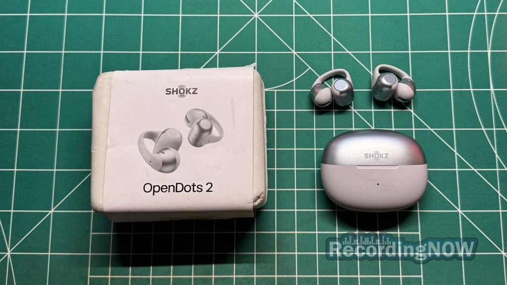 blog-img-1693067280109 SHOKZ OpenDots 2 open ear clip on earbuds next to charging case and box
