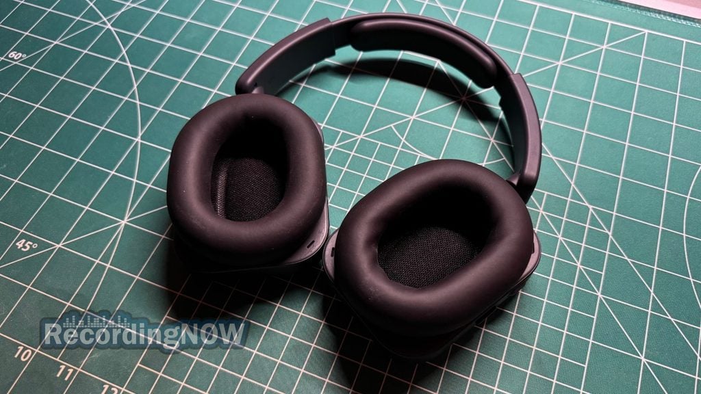 Close up of Nothing Headphone (1) Pro earpad cushions and headband