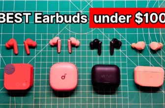 CMF Buds Pro 2, Soundcore Liberty 5, EarFun Air Pro 4+, and JLab Go Air Pop+ wireless earbuds