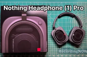Nothing Headphone (1) Pro headphones in black next to original box