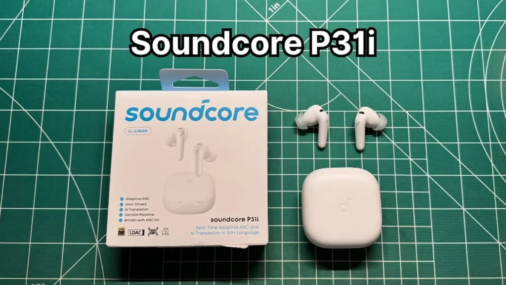 Anker Soundcore P31i wireless noise cancelling earbuds in white